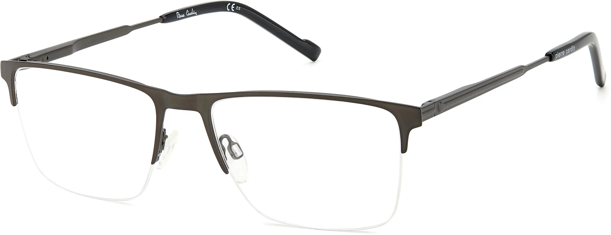 Мужская оправа для очков Pierre Cardin P.C. 6883 SVK, цвет: черный, прямоугольные, металл в Краснодаре Мужская оправа для очков Pierre Cardin P.C. 6883 SVK, цвет: черный, прямоугольные, металл
