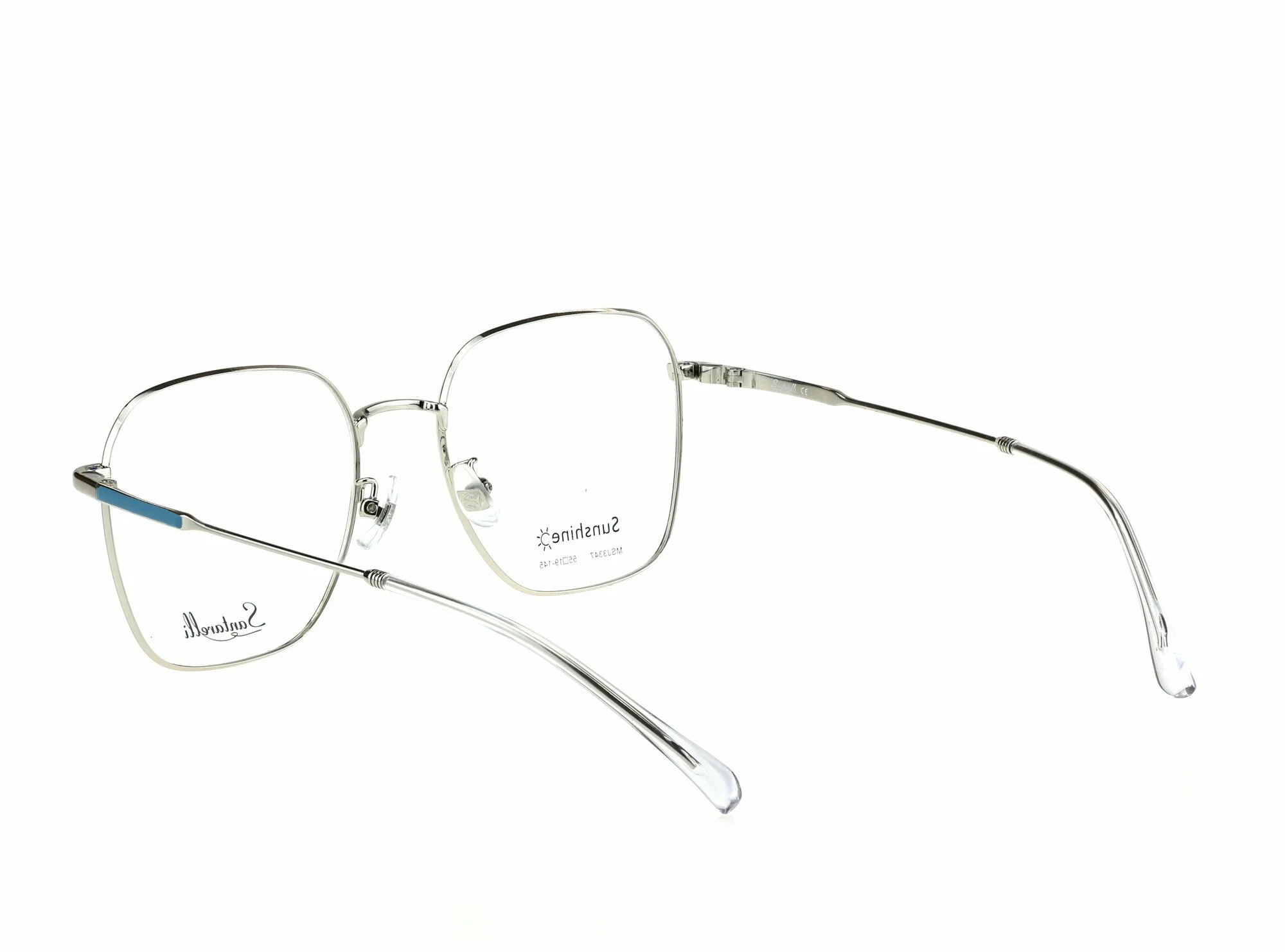 Готовые очки для зрения с насадкой и футляром на магните SANTARELLI мод. 3347 Цвет 20 с линзами ECOPLUS 1.56 HMC -2.75 РЦ 66-68