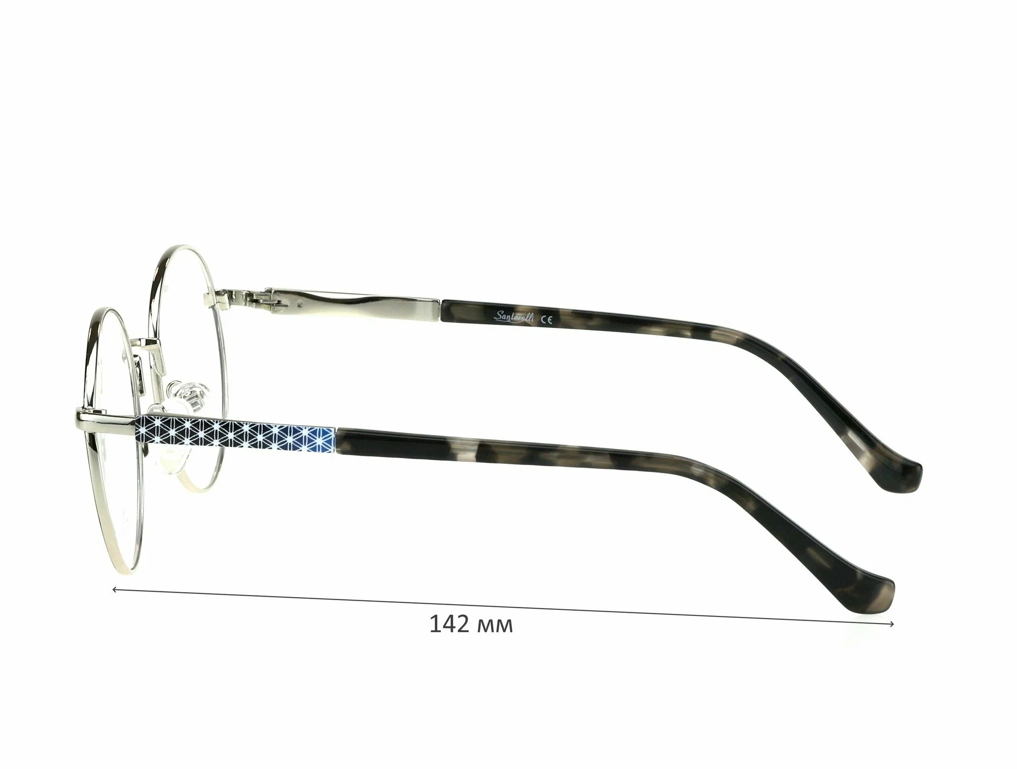 Очки для чтения с футляром на магните SANTARELLI мод. 2582 Цвет 1 с линзами ECOPLUS 1.56 HMC +6.00 РЦ 58-60