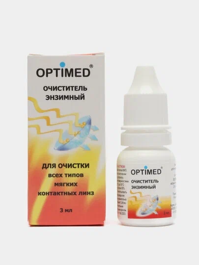 OPTIMED enzyme, 3 мл (Без контейнера), Оптимед Энзимный очиститель для контактных линз
