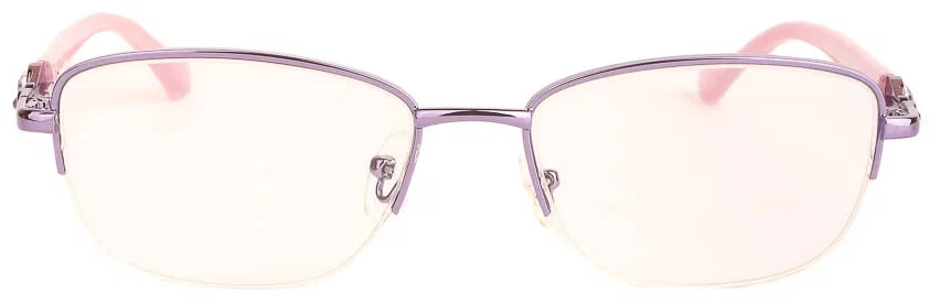 Готовые очки для чтения сиреневые с диоптриями +3.25 футляр