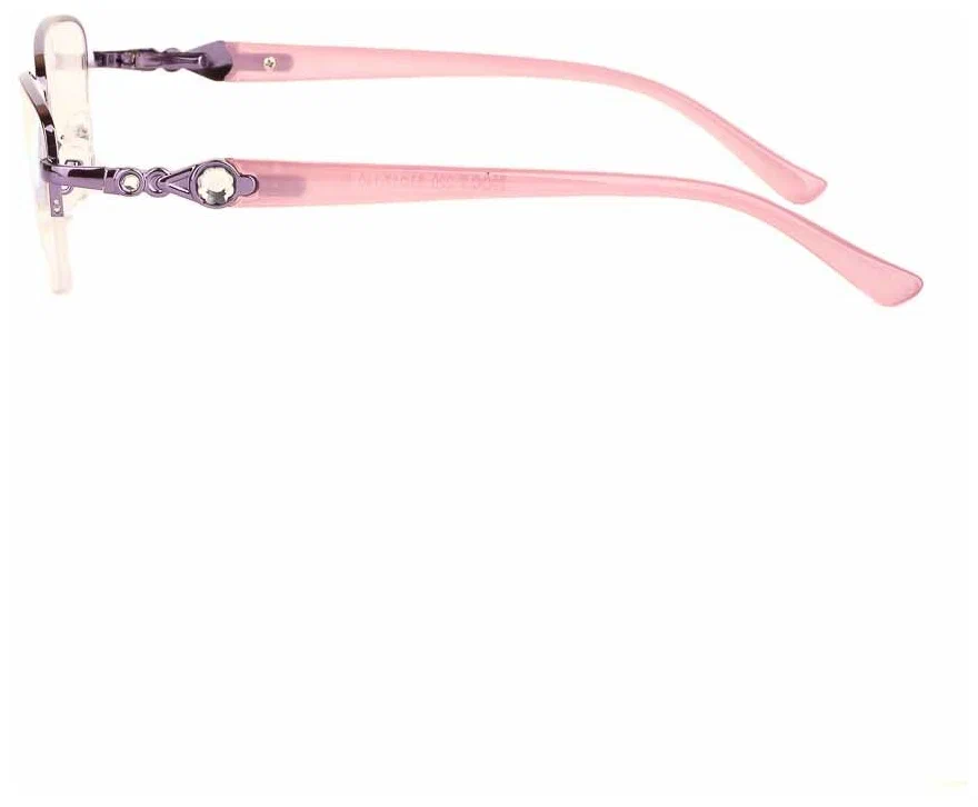 Готовые очки для чтения сиреневые с диоптриями +3.25 футляр