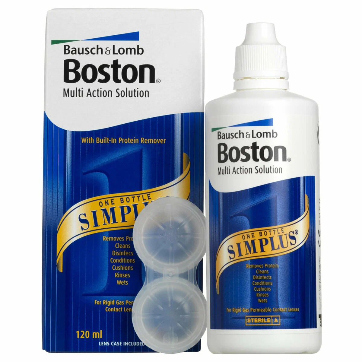 Boston Simplus раствор многофункциональный для жестких газопроницаемых контактных линз 120 мл 1 шт