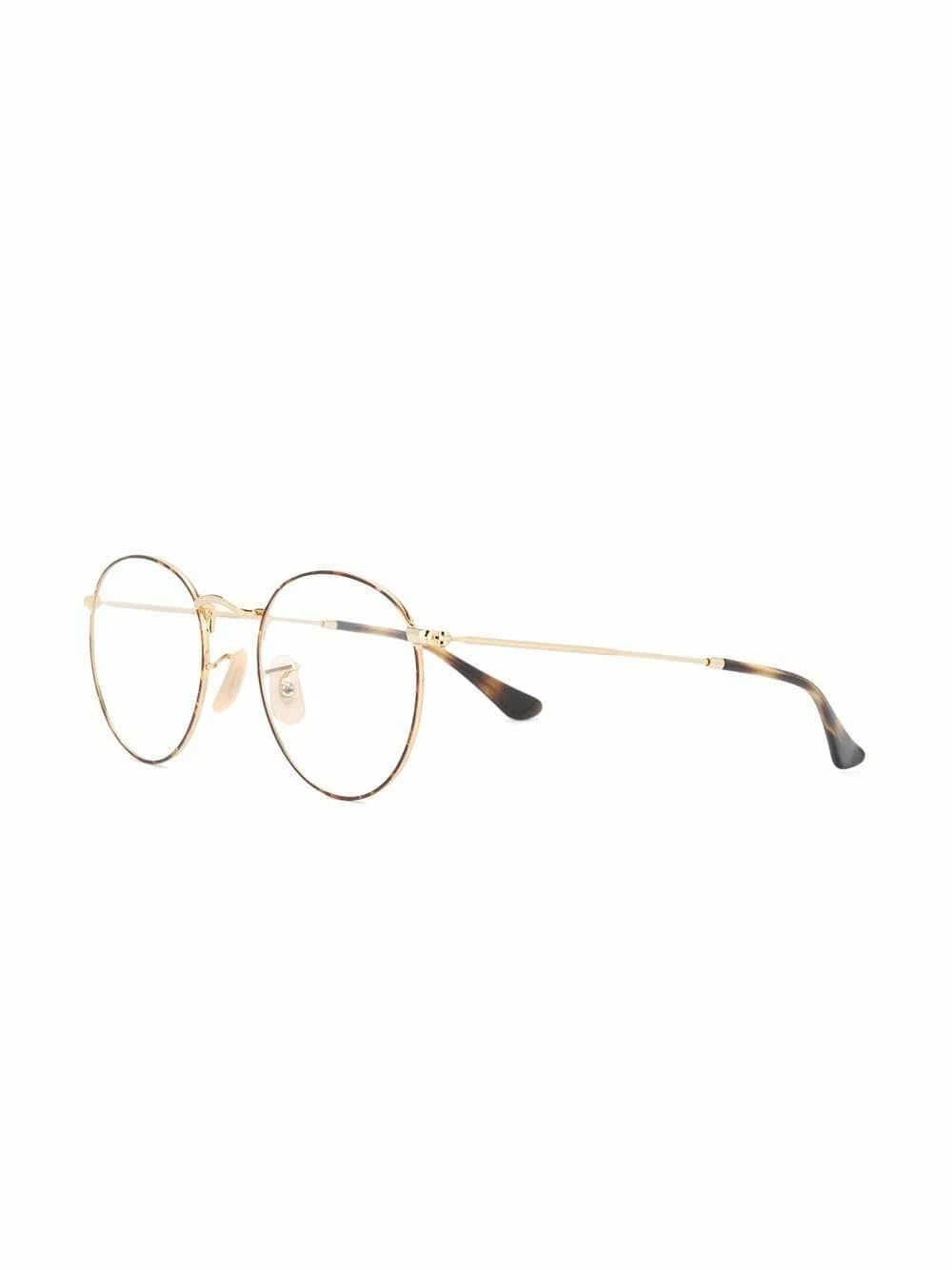 Ray-Ban - очки в круглой оправе черепахового цвета - Унисекс - 47 - Золотой