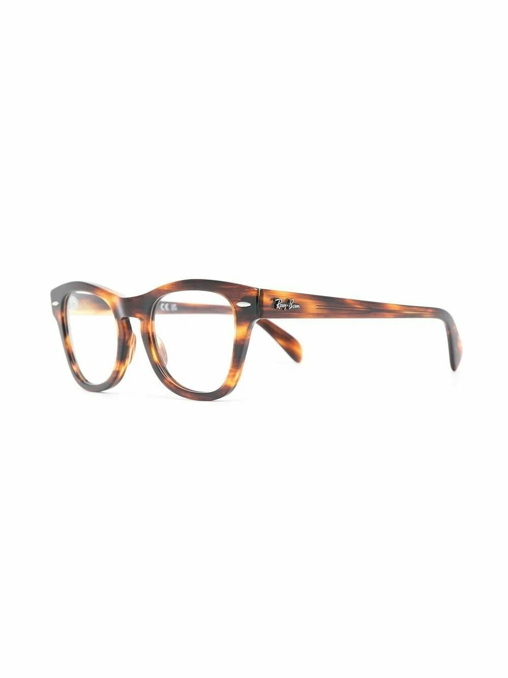 Ray-Ban - Очки черепахового цвета - Унисекс - 50 - Коричневый