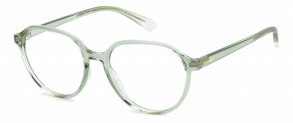Женская оправа для очков Polaroid PLD D468 1ED, цвет: зеленый, бабочка, пластик