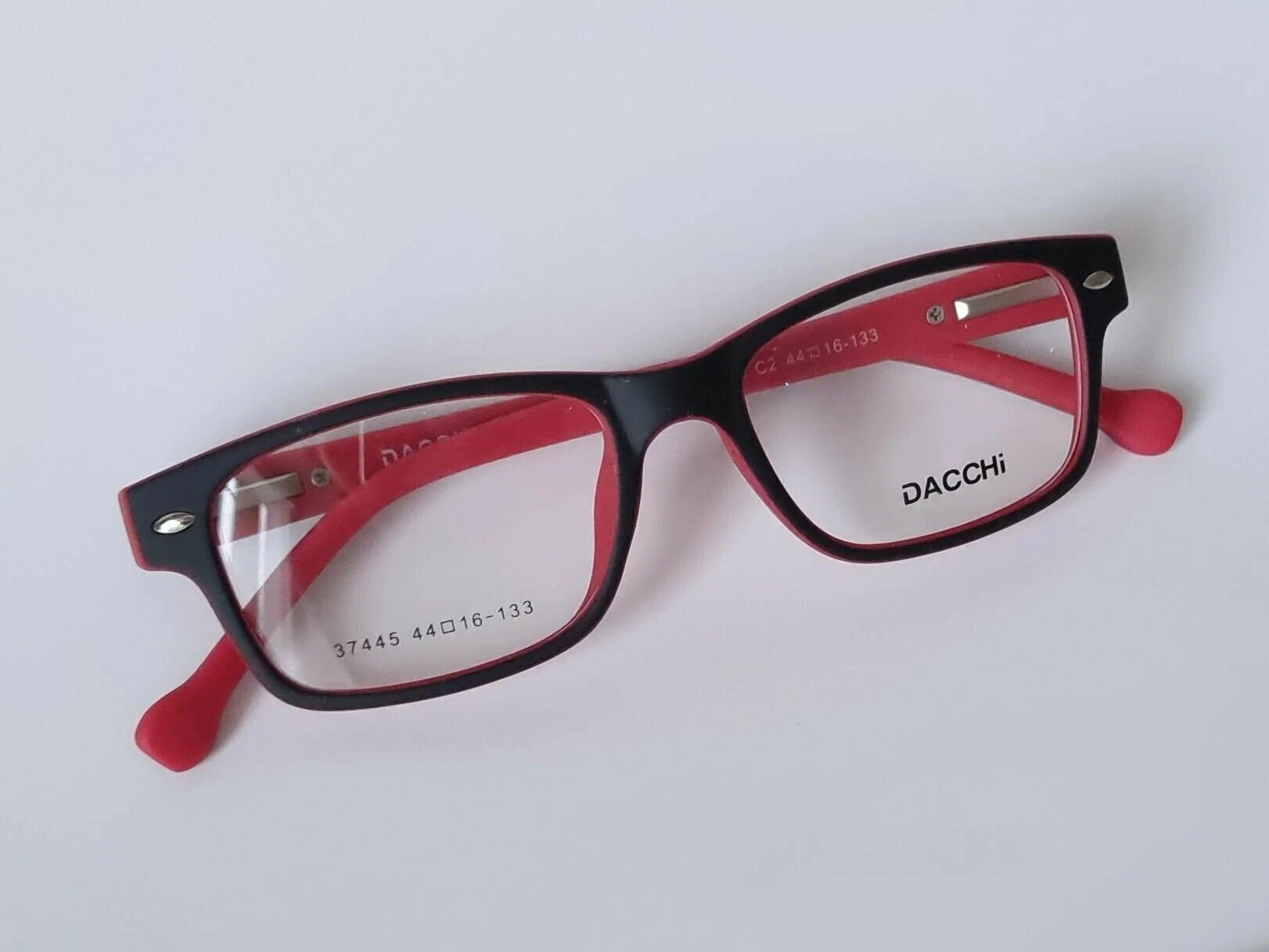Оправа детская (5+ лет) для очков с флексами Dacchi 37445-C2, цвет черно-бордовый