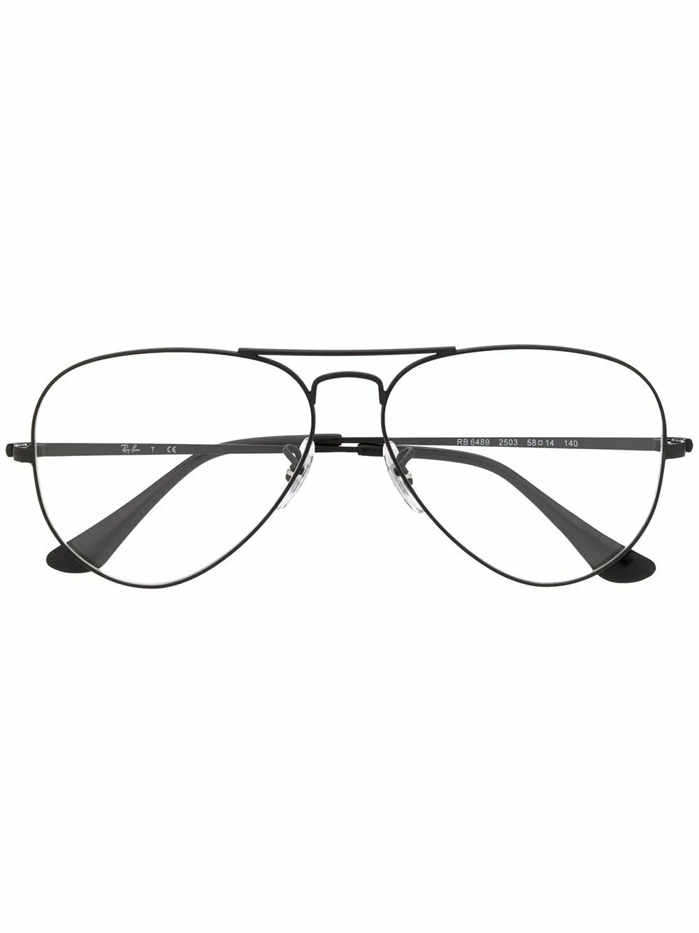 Ray-Ban - большие очки в круглой оправе - Унисекс - 55 - Черный