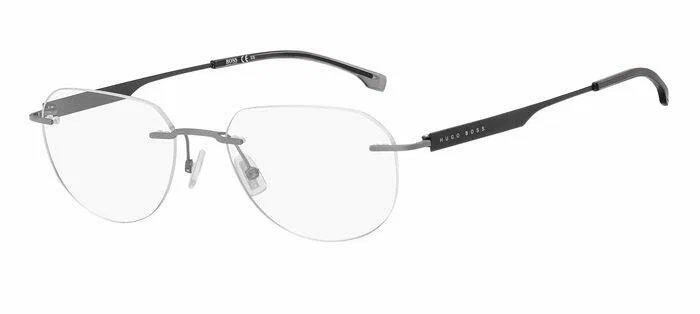 Мужская оправа для очков Hugo Boss BOSS 1265/B SVK, цвет: серый, прямоугольные, металл