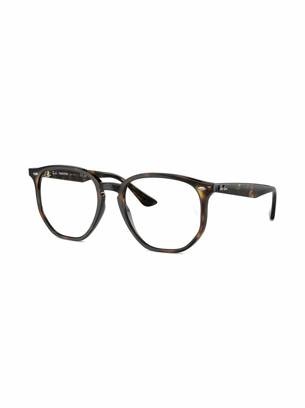 Ray-Ban - Круглые очки с черепаховым эффектом - Унисекс - 54 - Зелёный