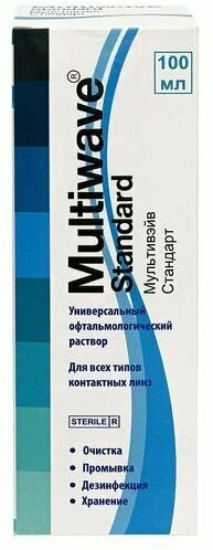 Multiwave Standard Раствор универсальный офтальмологический для всех типов контактных линз 100 мл 1 шт
