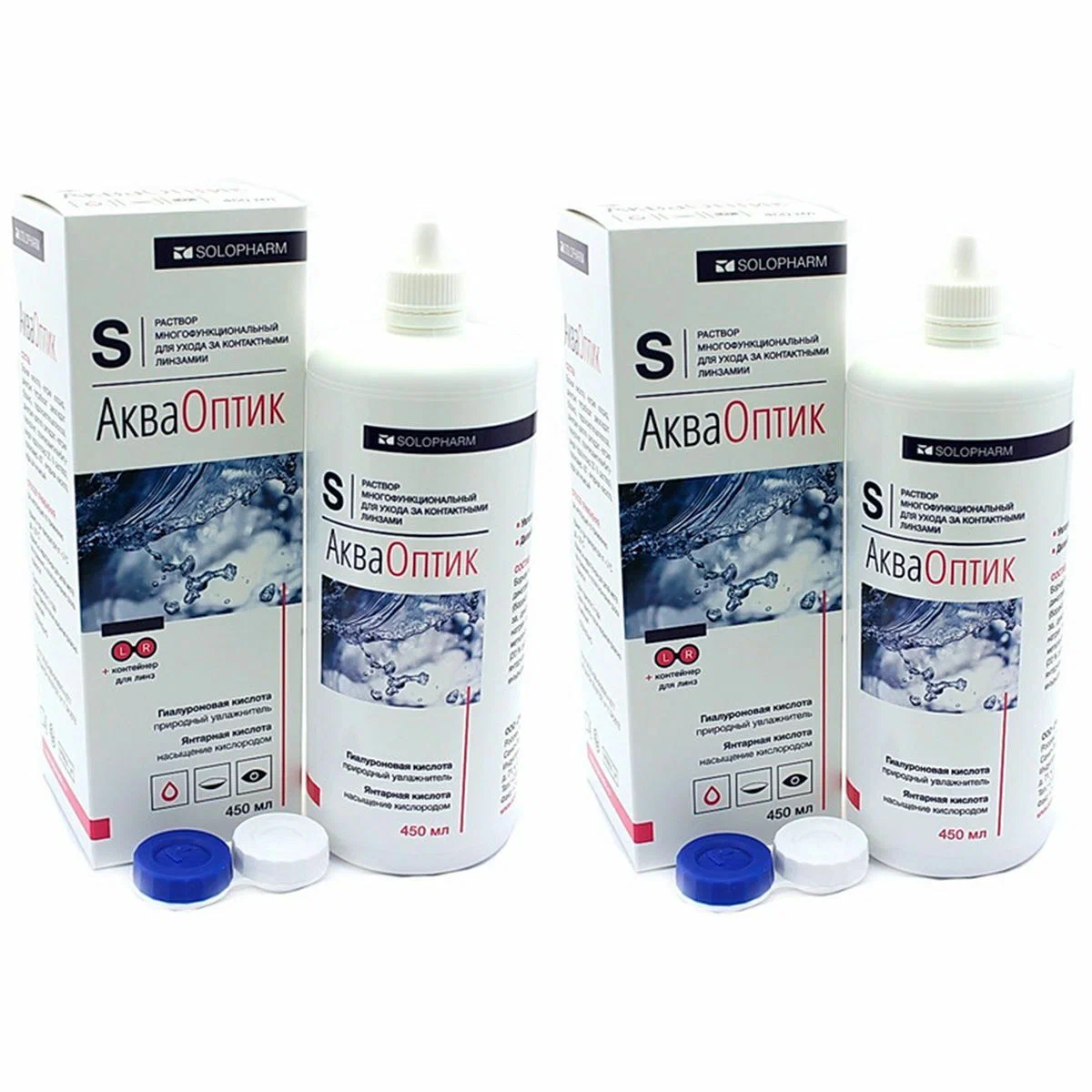 SoloPharm АкваОптик, 450 мл - 2 шт.