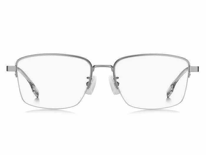Мужская оправа для очков Boss BOSS 1474/F R81, цвет: серый, прямоугольные, металл