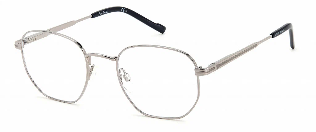 Мужская оправа для очков Pierre Cardin P.C. 6884 6LB, цвет: серый, панто, металл в Краснодаре Мужская оправа для очков Pierre Cardin P.C. 6884 6LB, цвет: серый, панто, металл