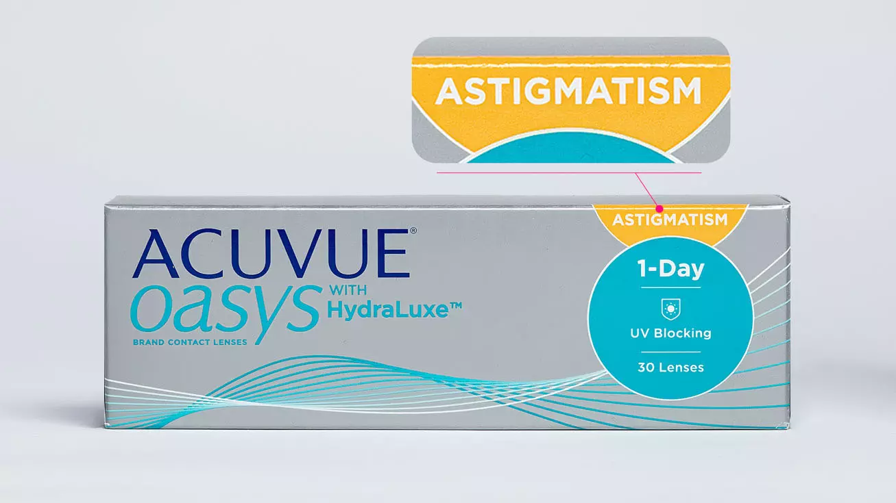 ACUVUE OASYS with HydraLuxe for ASTIGMATISM (30 линз)